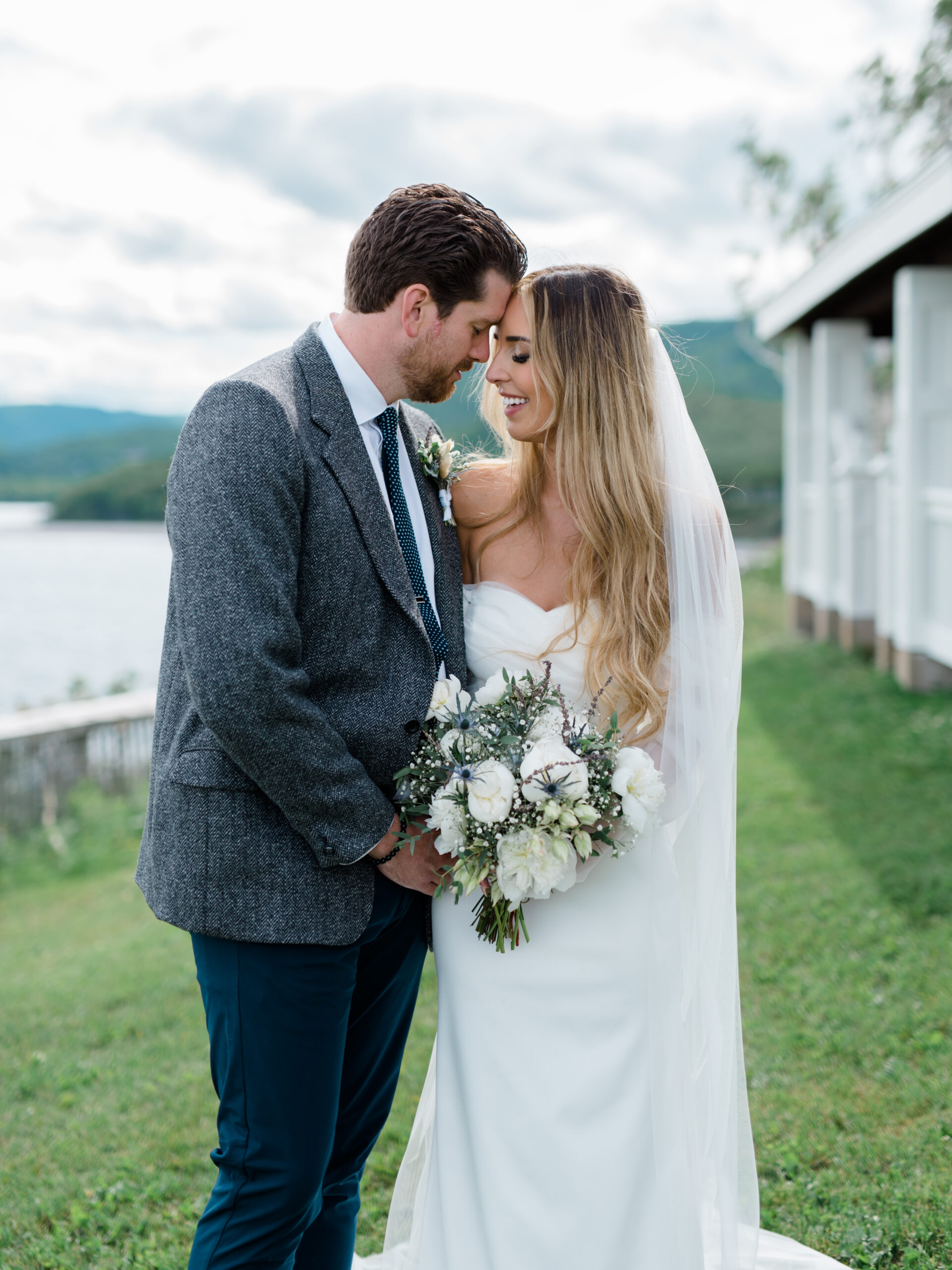 Bride and groom at Keltic Lodge