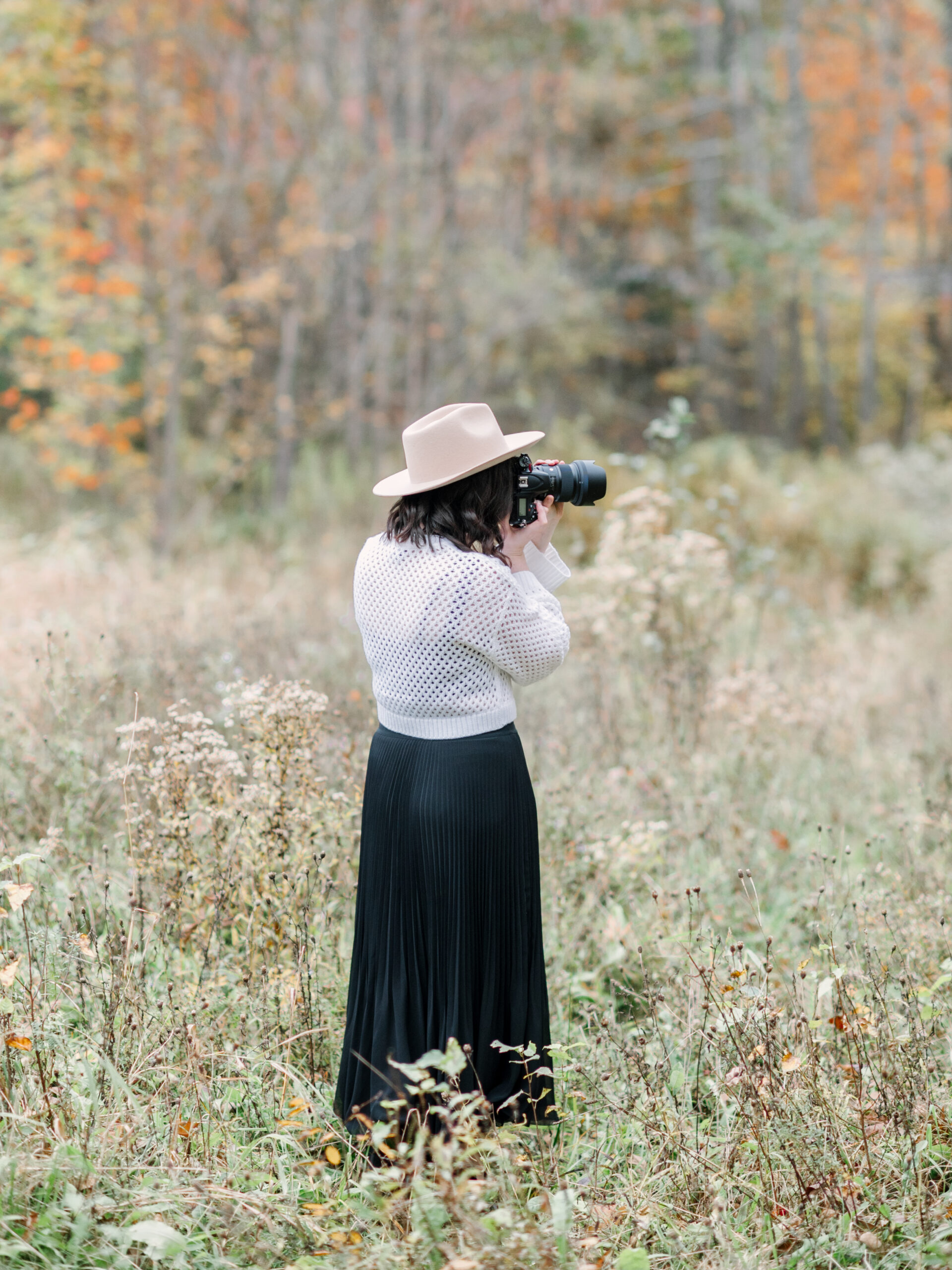 Michelle Hemeon taking photos.